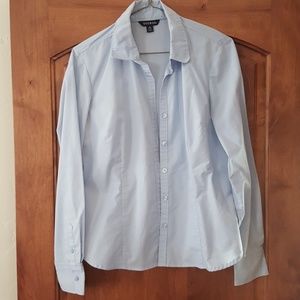 George long sleeve blue blouse